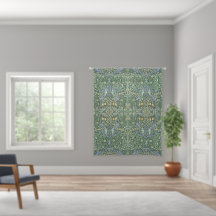 William Morris Blommig Grön Vit Tusenskönor Vintag