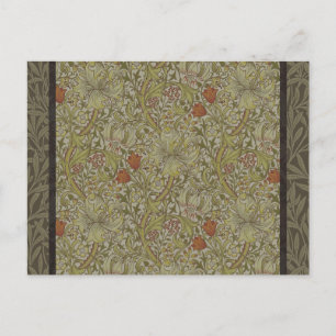 William Morris Blommig lilja pil konsttryck design Vykort