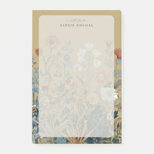 William Morris Blommig Vildblomma Vintage Personli Post-it Block
