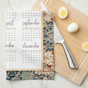 William Morris Blommigt 2026 Calendar Kökshandduk