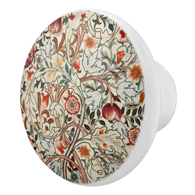 William * Morris Blommigt Acanthus Portiere Knopp (Höger)