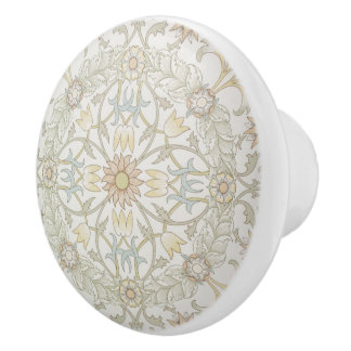 William Morris Blommigt Ceramic Knob Knopp