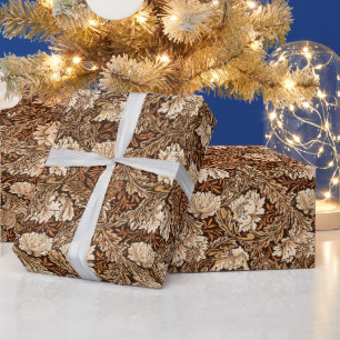 William Morris Blommigt, Chocolate Brown och Beige Presentpapper