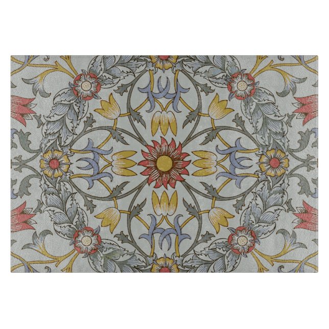 William Morris Blommigt Circle Flower Illustration (Framsidan)