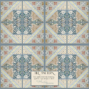William Morris Blommigt Crateur Era Collage HÖGER Kakelplatta