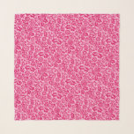 William Morris Blommigt Damask, Fuchsia och Rosa<br><div class="desc">Kvadratscarf i en vintage William Morris-blommigt-dammliknande mönster,  digitalt förbättrad och färgad,  i djup fuchsia-rosa på bakgrunden vid rosa av pastel</div>