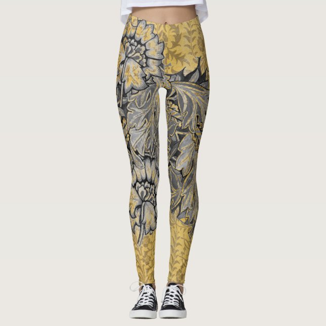 William Morris BLOMMIGT DESIGN MED VINES Leggings (Framsida)