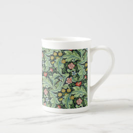William Morris Blommigt Flowers Carnation Rosa Grö Benporslin Mugg
