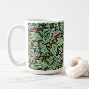 William Morris Blommigt Flowers Carnation Rosa Grö Kaffemugg