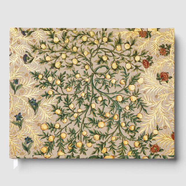 William Morris Blommigt Fruit Garden Flower Classi Gästböcker (Framsida)