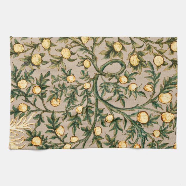 William Morris Blommigt Fruit Garden Flower Classi Kökshandduk (Horisontell)