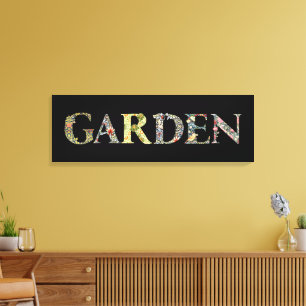 William Morris Blommigt Garden Motto och Ram Canvastryck