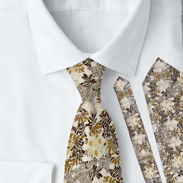 William * Morris Blommigt Guld Cream Slips (Skapare uppladdad)