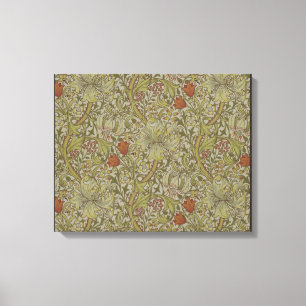 William Morris Blommigt lily willow art print desi Canvastryck