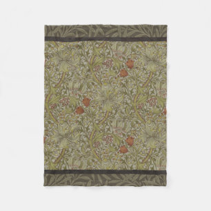 William Morris Blommigt lily willow art print desi Fleecefilt