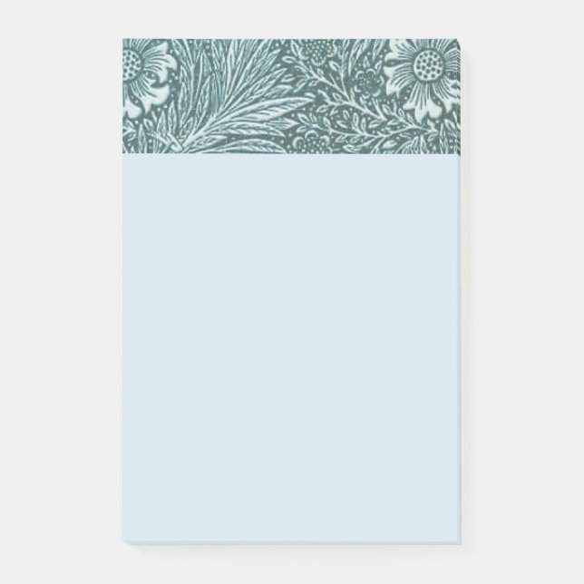 William Morris,blommigt,mönster,Grönt,metallisk,si Post-it Block (Framsida)