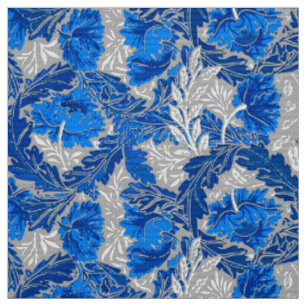 William Morris Blommigt, Sapphire Blue och Grått Tyg