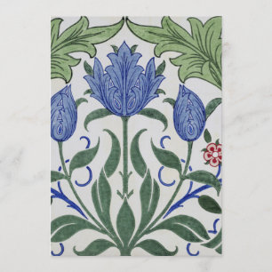 William Morris - Blommigt Tapet Design Inbjudningar