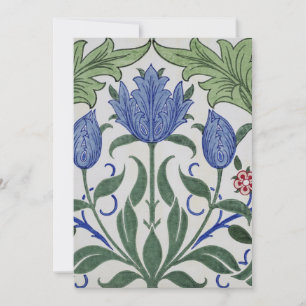 William Morris - Blommigt Tapet Design Julkort