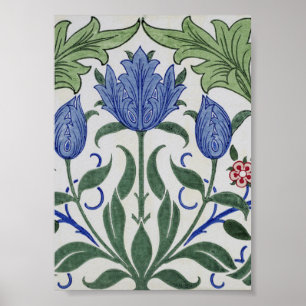 William Morris - Blommigt Tapet Design Poster