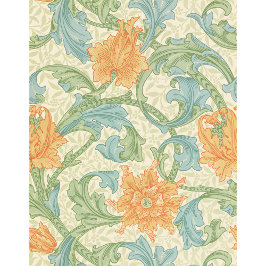 William Morris blommigt tapet, enkelt stam CC1136 Fototryck