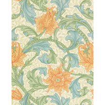William Morris blommigt tapet, enkelt stam CC1136