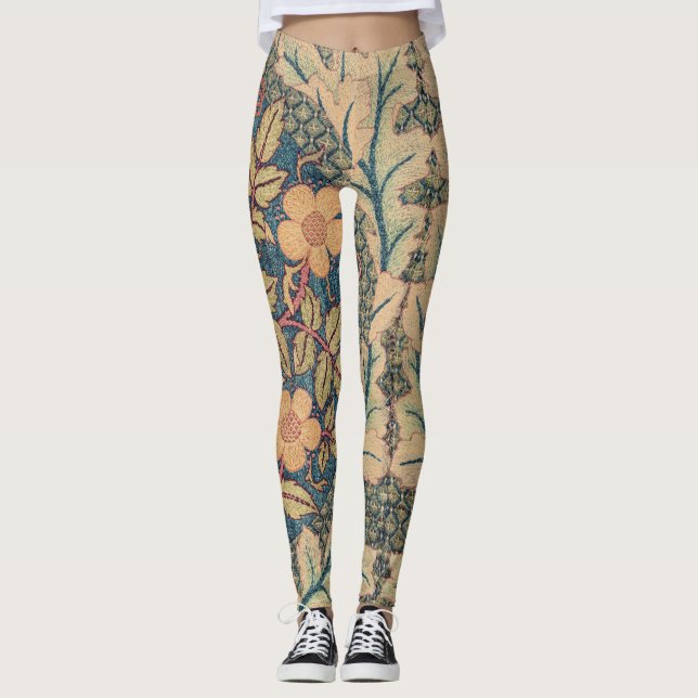 William Morris BLOMMIGT TEXTILE DESIGN LEGGINGS (Framsida)