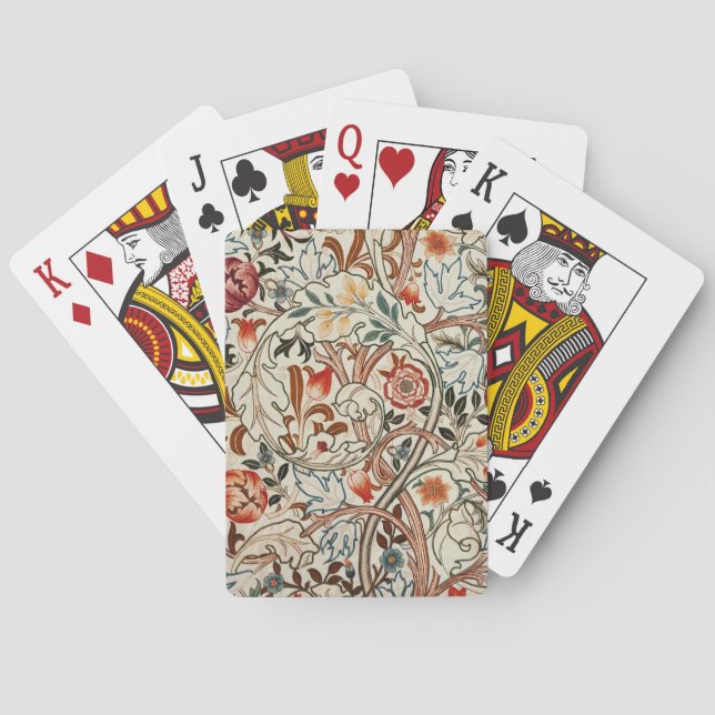 William Morris-blommigtens spelkort (Baksidan)