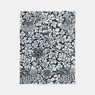 William Morris Blommönster Bird Anenome Fleecefilt