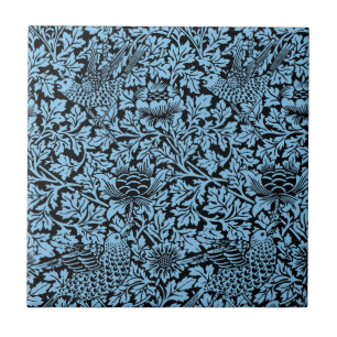 William Morris Blommönster Bird Anenome Kakelplatta