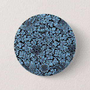William Morris Blommönster Bird Anenome Knapp