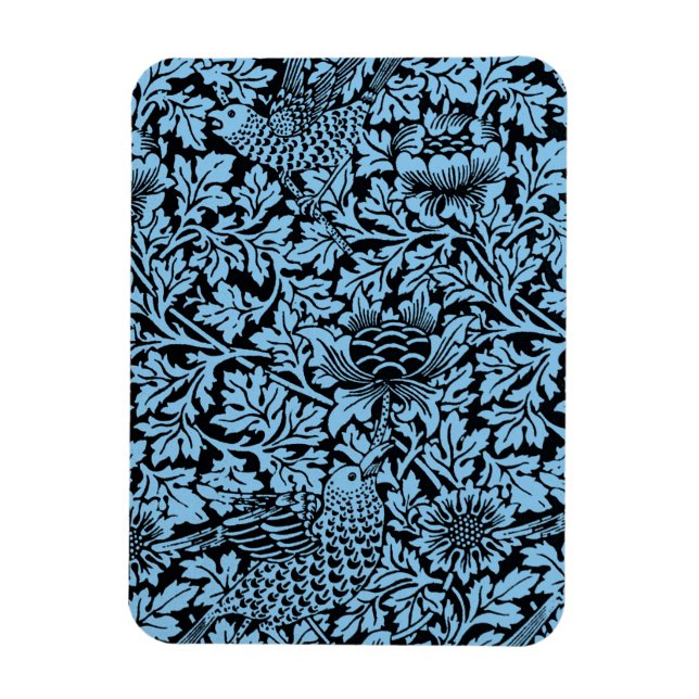 William Morris Blommönster Bird Anenome Magnet (Vertikal)