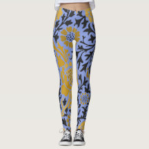 William Morris BLOMMÖNSTER BLUE LEGGINGS