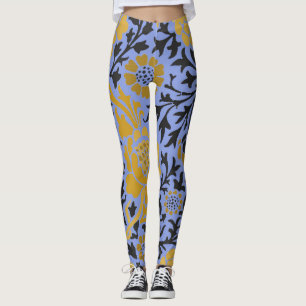 William Morris BLOMMÖNSTER BLUE LEGGINGS