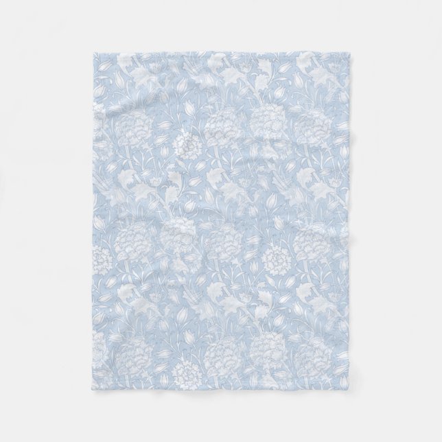 William Morris-Blommönster i Blue Fleecefilt (Framsidan)