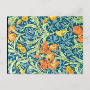 William Morris blommönster, Iris Vykort