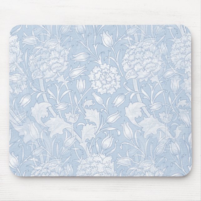 William Morris-Blommönstret i Blue Mouse Pad Musmatta (Framsidan)