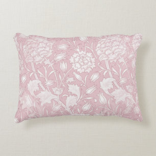 William Morris-Blommönstret i Rosa Prydnadskudde