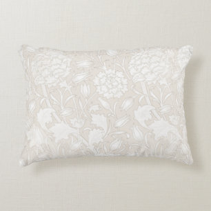 William Morris-Blommönstret i Sepia Prydnadskudde