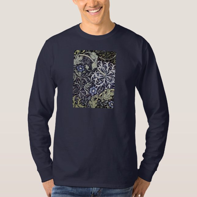 William Morris - blommor T Shirt (Framsida)