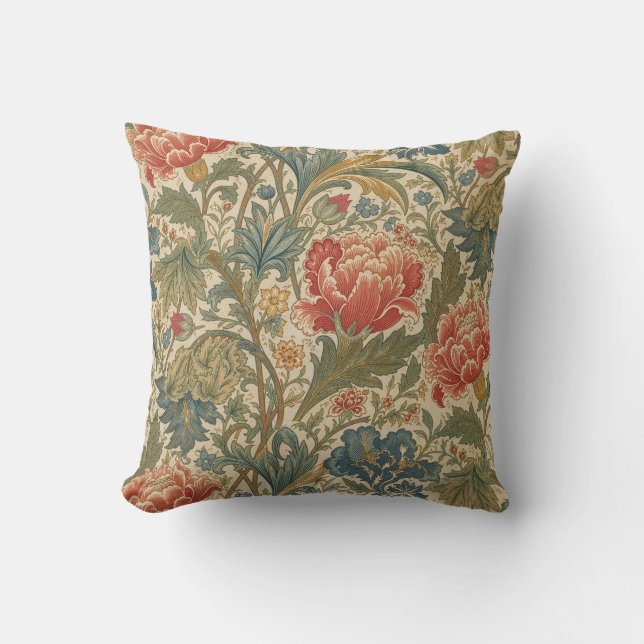 William Morris blomsterchintz Kudde (Framsida)