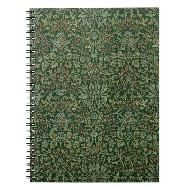 William Morris Blomsterträdgård-Grönt Anteckningsbok (Framsidan)