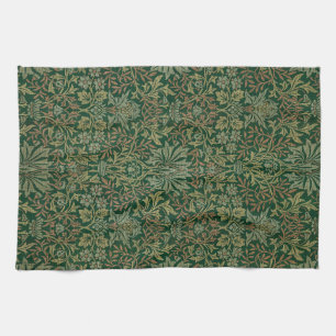 William Morris Blomsterträdgård-Grönt Kökshandduk