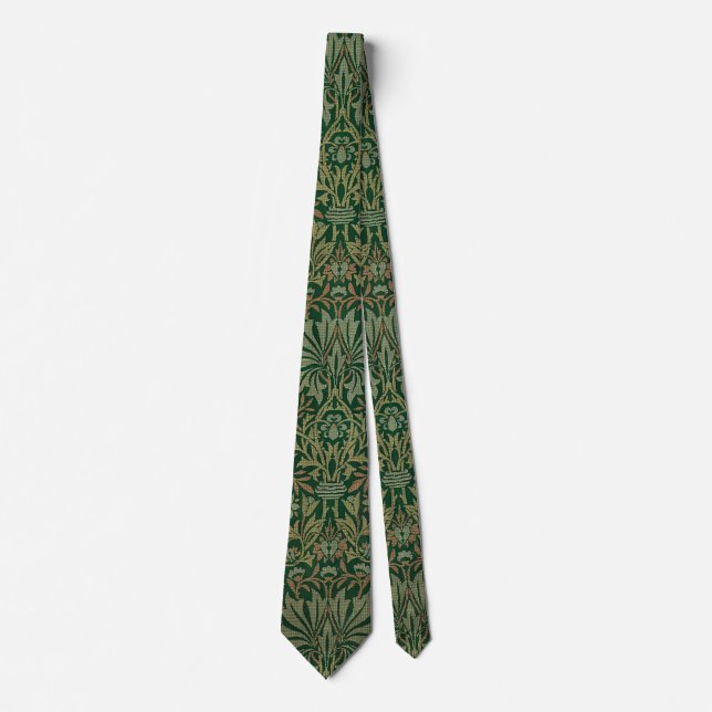 William Morris Blomsterträdgård-Grönt Slips (Framsida)