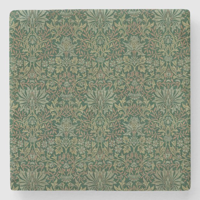 William Morris Blomsterträdgård-Grönt Stenunderlägg (Framsidan)