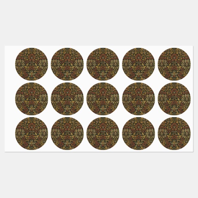 William Morris Blomsterträdgård Tapestry Klistermärke (Ark)