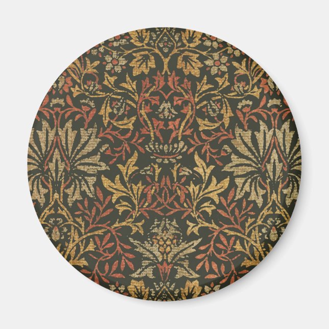 William Morris Blomsterträdgård Tapestry Magnet (Framsidan)