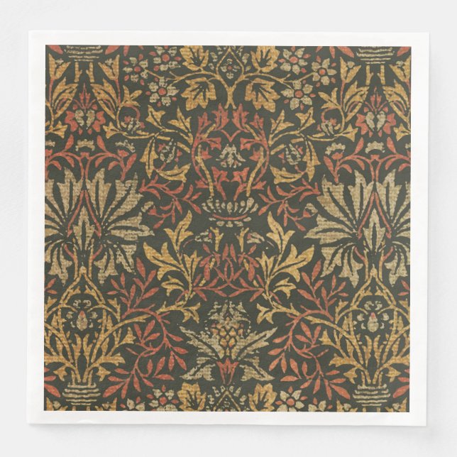 William Morris Blomsterträdgård Tapetsering Pappersservett (Framsida)