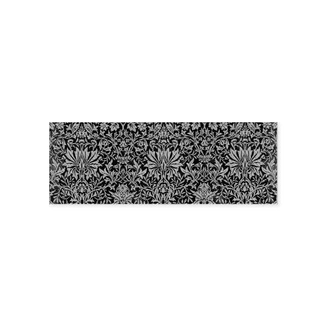William Morris Blomsterträdgårdsgrönska Självfärgande Stämpel (Design)
