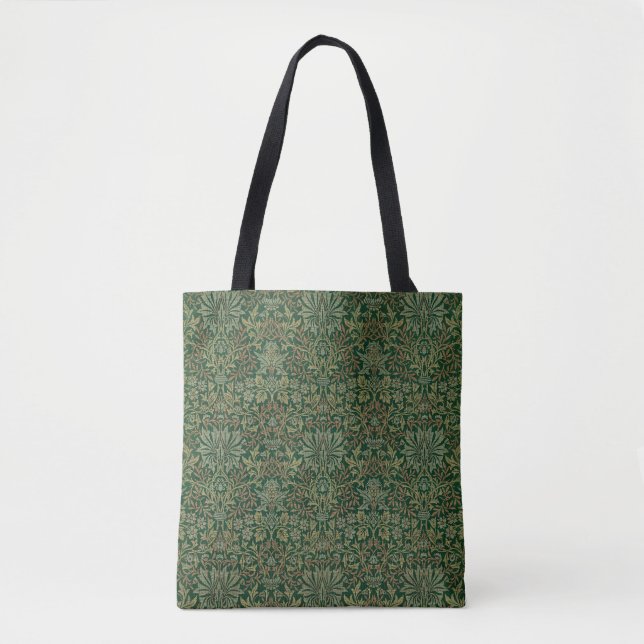 William Morris Blomsterträdgårdsgrönska Tygkasse (Framsida)